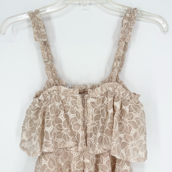 NWT Petal & Pup STORIA Whimsy Multi Tiered Lace Midi Dress Cream Sz S Coquette - Picture 12 of 14